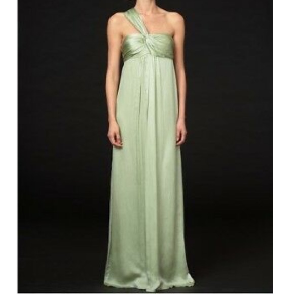 Banana Republic BR Monogram Green Silk Gown - Picture 1 of 6